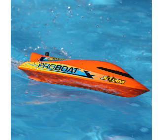 Jet Jam V2 12" Self-Righting Pool Racer Brushed RTR, Orange