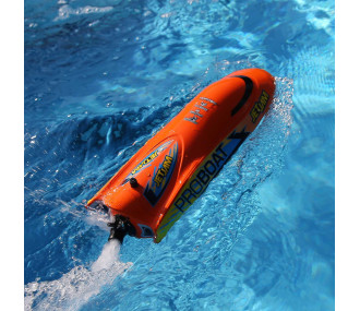 Jet Jam V2 12" Self-Righting Pool Racer Brushed RTR, Orange