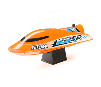 Jet Jam V2 12" Self-Righting Pool Racer Brushed RTR, Orange