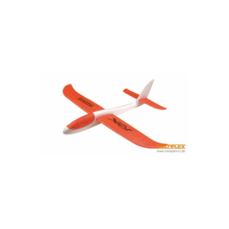 Planeur Fox  lancé main orange/BLANC Multiplex