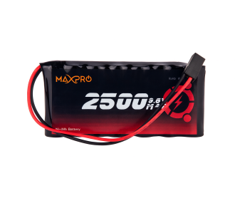 Batterie Tx 9,6V 2500mAh NiMh format plat AA MaxPro
