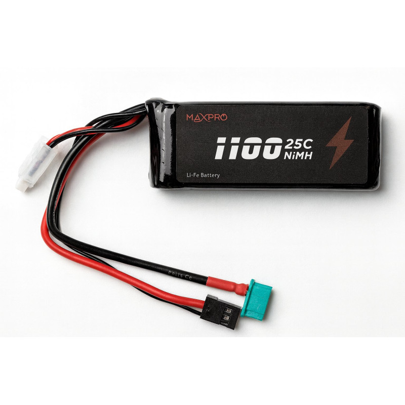 Batterie LiFe MaxPro 6.6V 1100mAh 25C JR/MPX