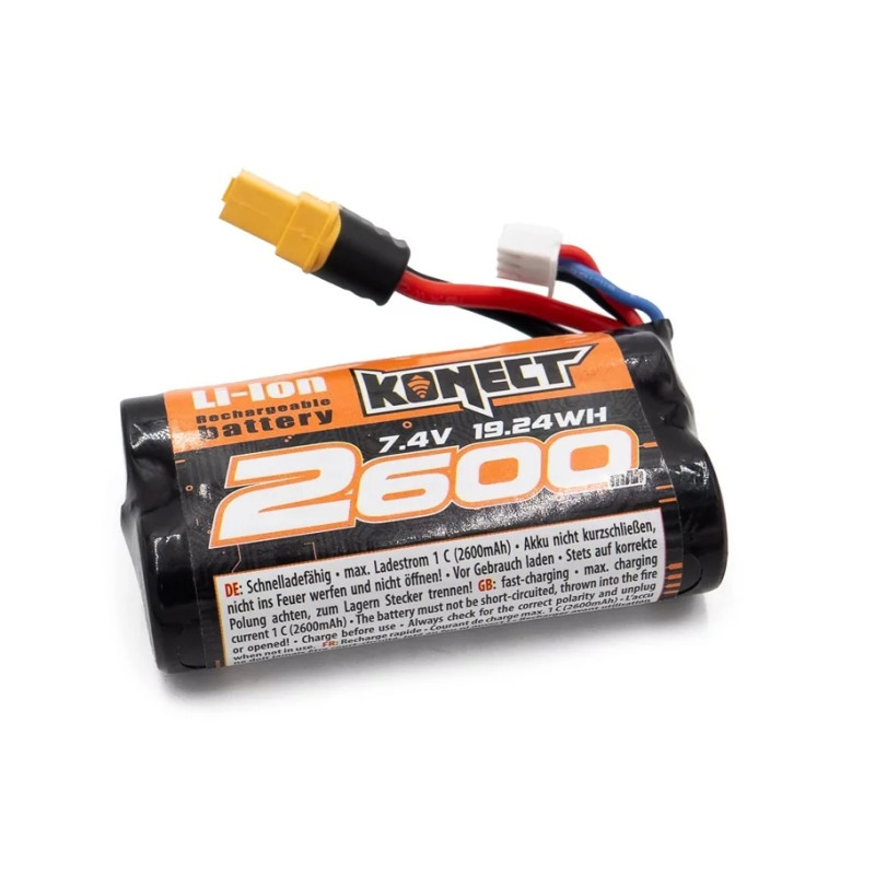 Konect Batterie Li-ion 7.4V 2600mAh 15C XT60 KN-LI0742600-XT60