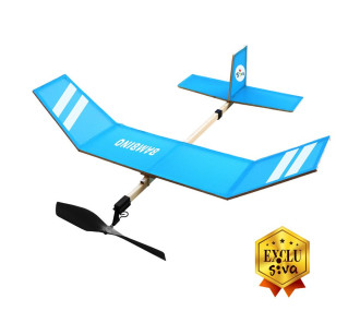 Bambino Maquette de moteur en caoutchouc en kit en bois