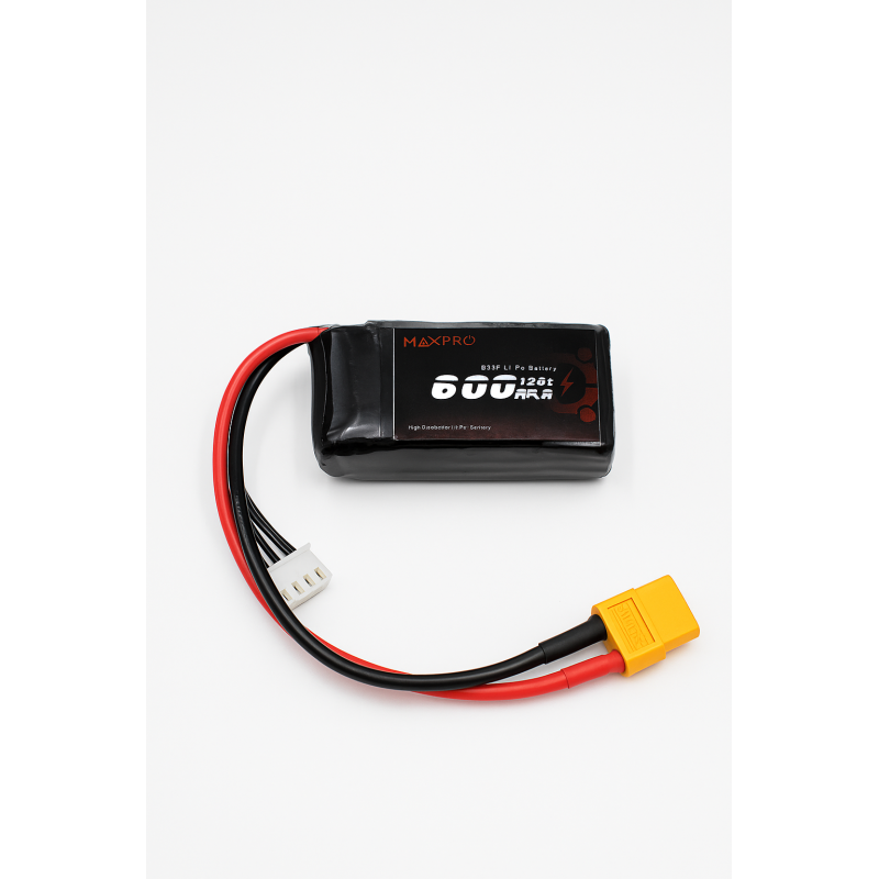 Batterie lipo 3S 11,1V 600mAh 120C prise XT60