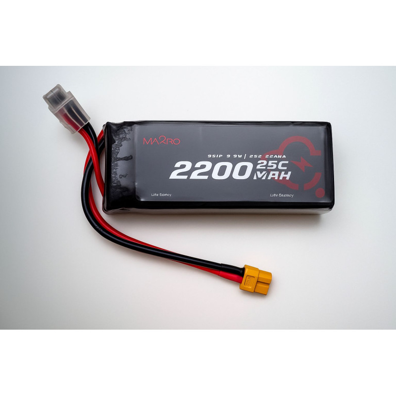 Batterie LiFe MaxPro 9.9V 2200mAh 25C JR/XT60