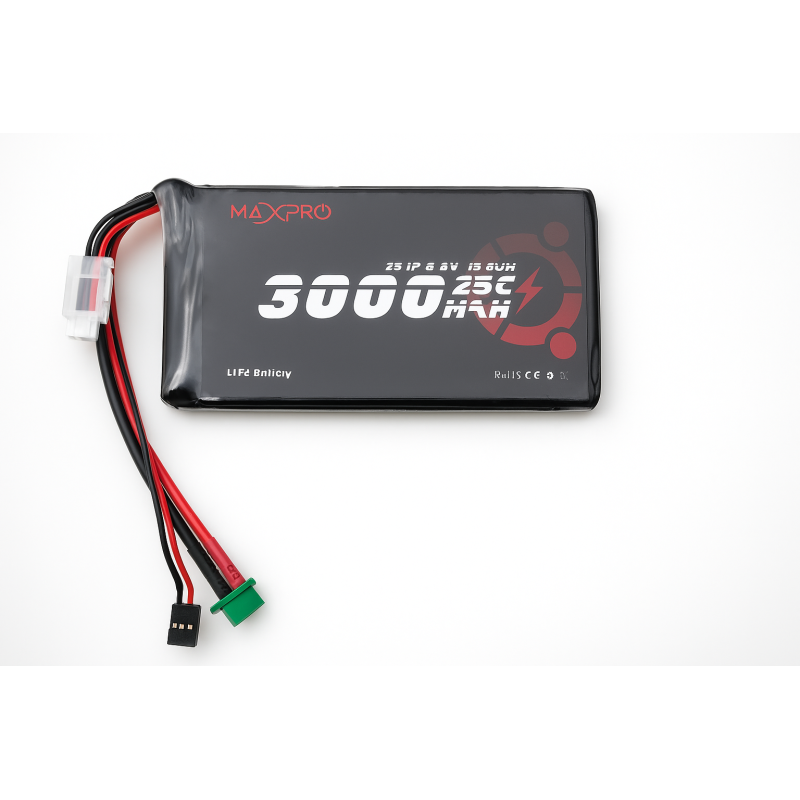 Batterie LiFe MaxPro 6.6V 3000mAh 25C JR/MPX