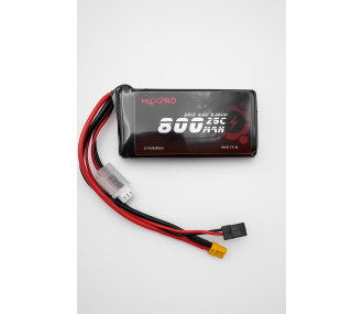 Batterie LiFe MaxPro 6.6V 800mAh 25C JR/XT30