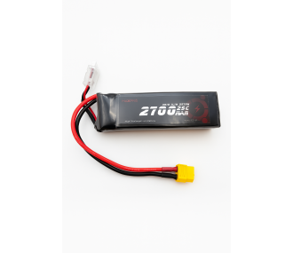 Batterie lipo MaxPro 3S 11.1V 2700mAh 25C prise XT60