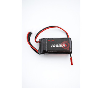 Batterie lipo MaxPro 3S 11.1V 1000mAh 25C prise jst-bec