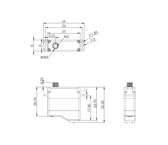 Servo Mini Mks HV6120H MG digital