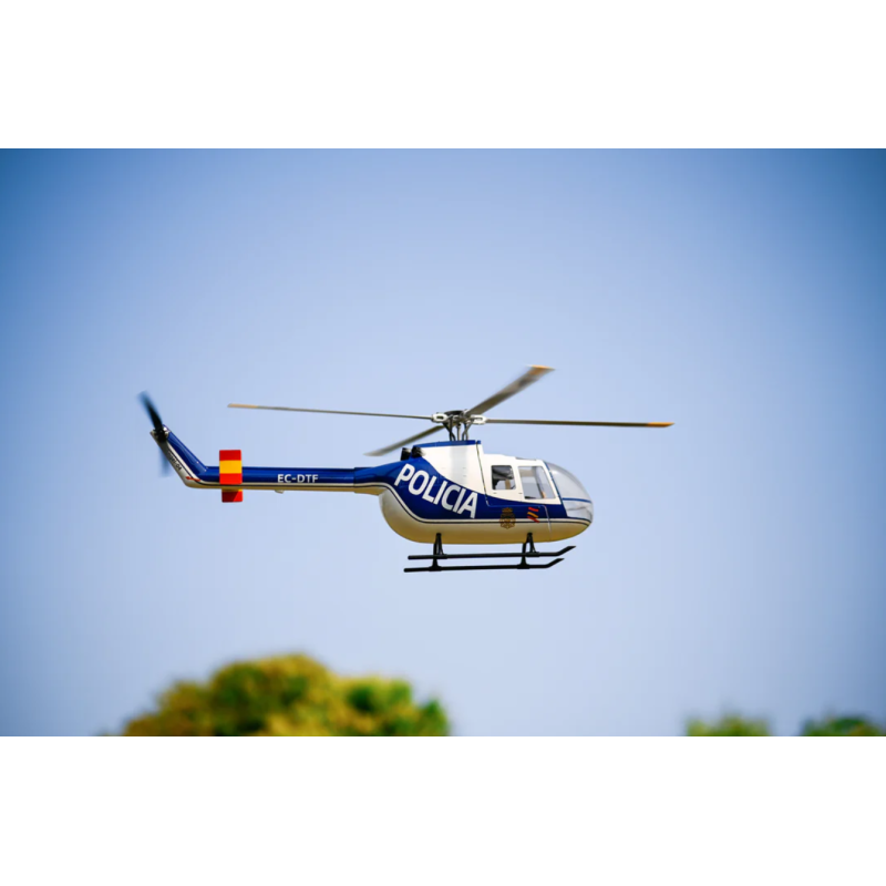 hélicoptère Flywing BO-105 4-Blade Blue Policia RTF