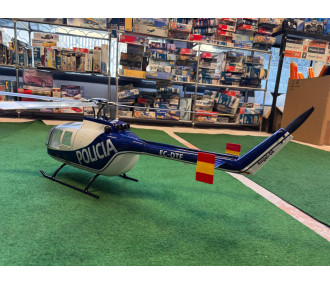 hélicoptère Flywing BO-105 4-Blade Blue Policia RTF
