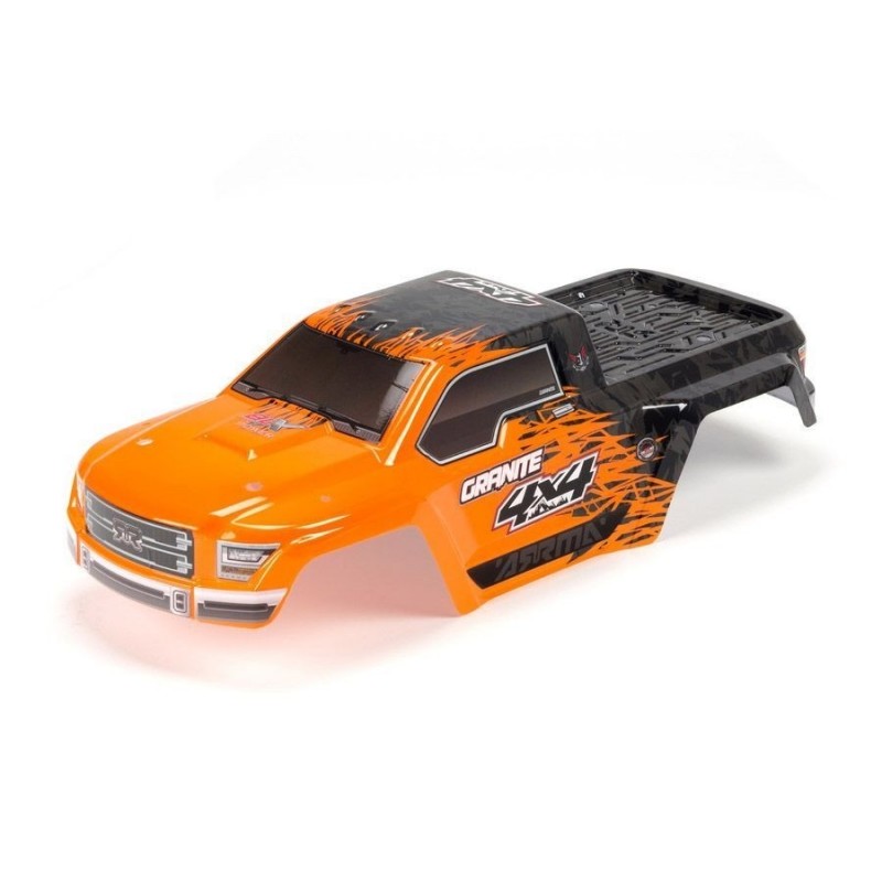 ARRMA AR402208 Painted/Decaled Body Orange GRANITE 4x4 BLX