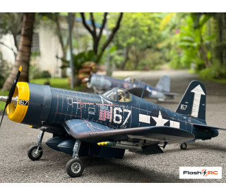 VQ Models Corsair F4U bleu jaune / 1810mm ARF Warbird