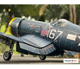 VQ Models Corsair F4U bleu jaune / 1810mm ARF Warbird