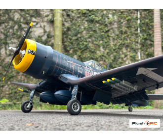 VQ Models Corsair F4U bleu jaune / 1810mm ARF Warbird