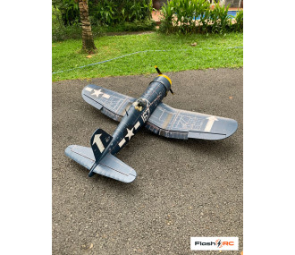 VQ Models Corsair F4U bleu jaune / 1810mm ARF Warbird