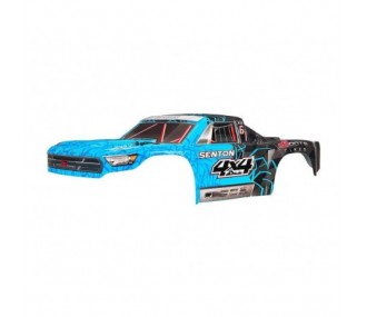 ARRMA AR402247 Painted Body with Decal Trim Blue Senton 4x4 Mega