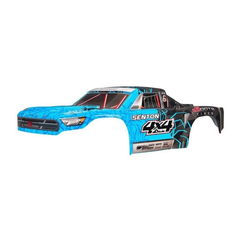 ARRMA AR402247 Painted Body with Decal Trim Blue Senton 4x4 Mega