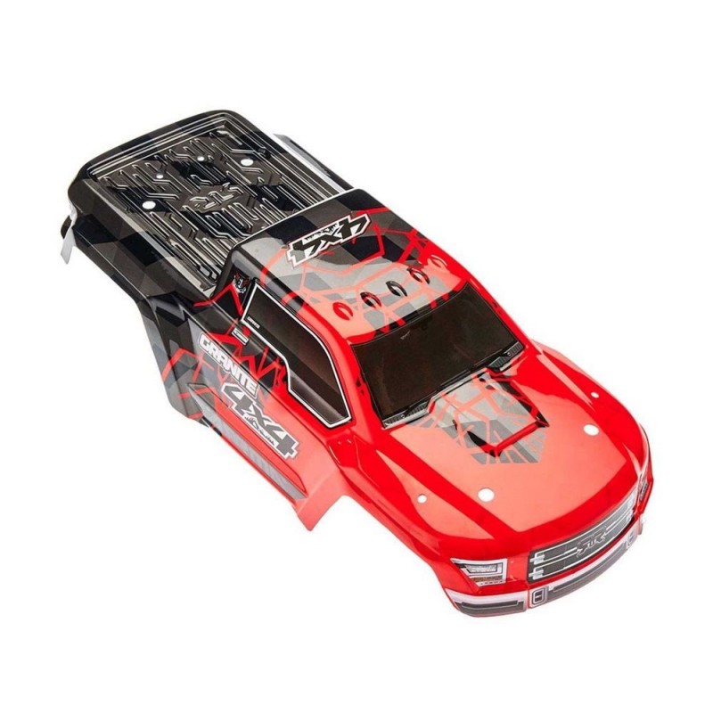 ARRMA AR402256 Painted Body with Decals Trim Red GRANITE 4x4 MEGA