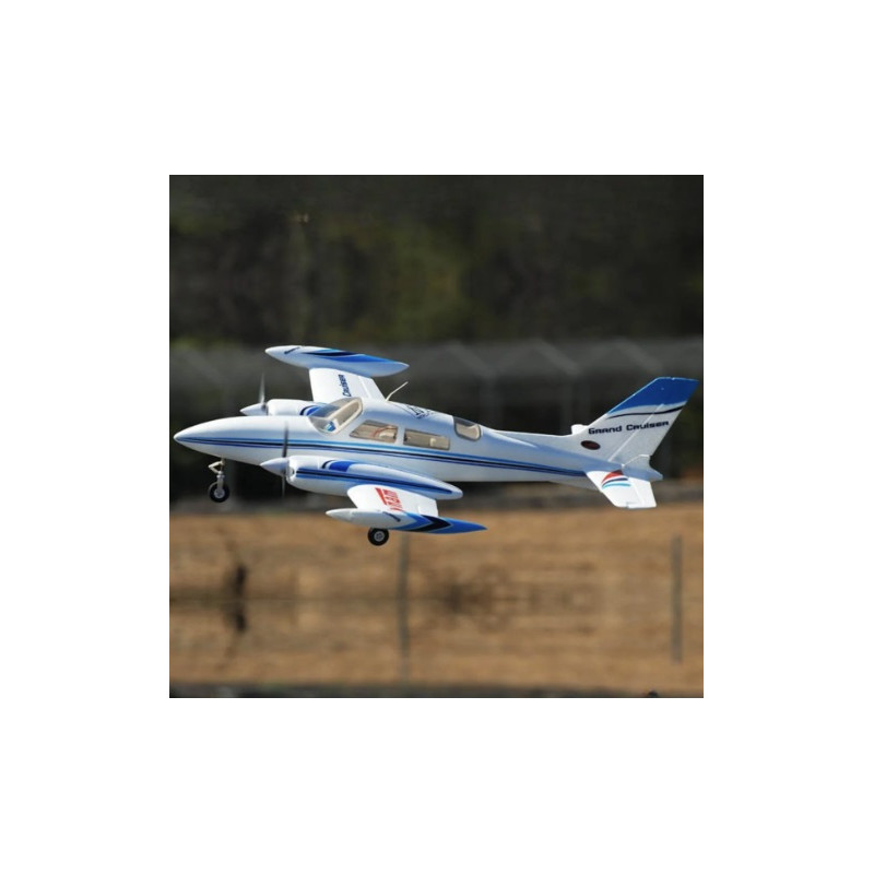 Avion RC Dynam Cessna 310 Grand Cruiser V2 Bleu bimoteur PNP 1280mm