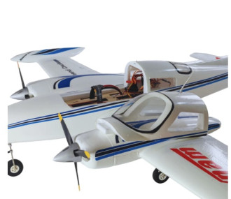 Avion RC Dynam Cessna 310 Grand Cruiser V2 Bleu bimoteur PNP 1280mm