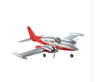 Avion RC Dynam Cessna 310 Grand Cruiser V2 rouge bimoteur PNP 1280mm