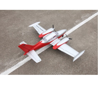Avion RC Dynam Cessna 310 Grand Cruiser V2 rouge bimoteur PNP 1280mm
