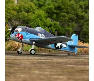 Avion de guerre Dynam F6F Hellcat V2 PNP, 1270 mm avec volets