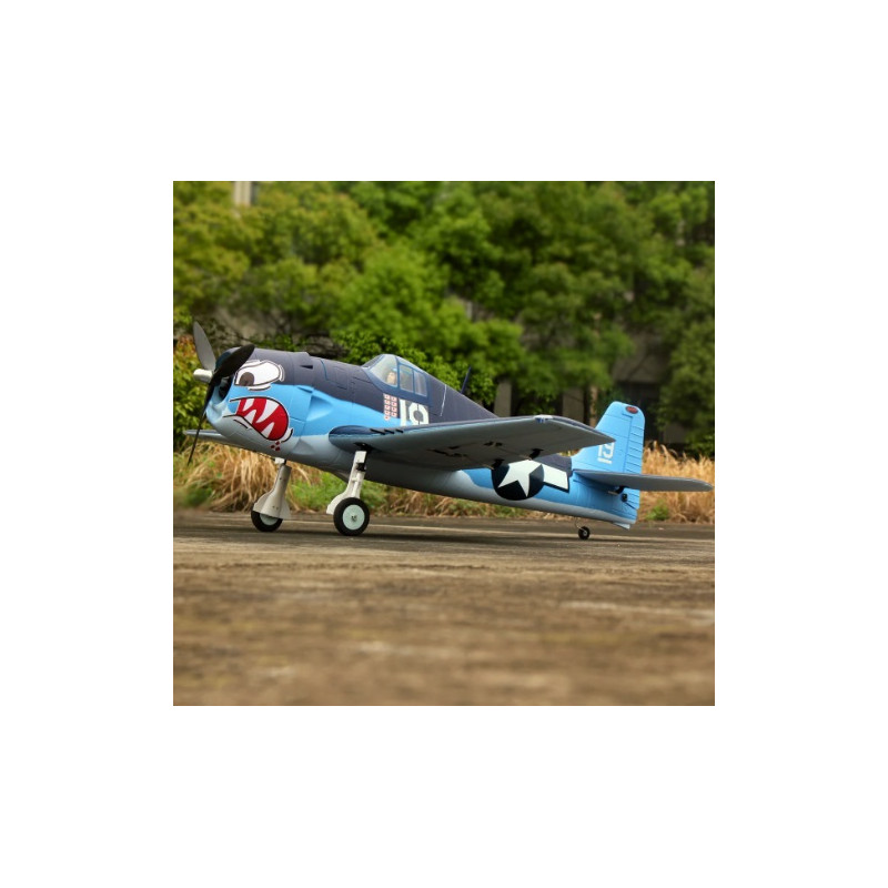 Avion de guerre Dynam F6F Hellcat V2 PNP, 1270 mm avec volets
