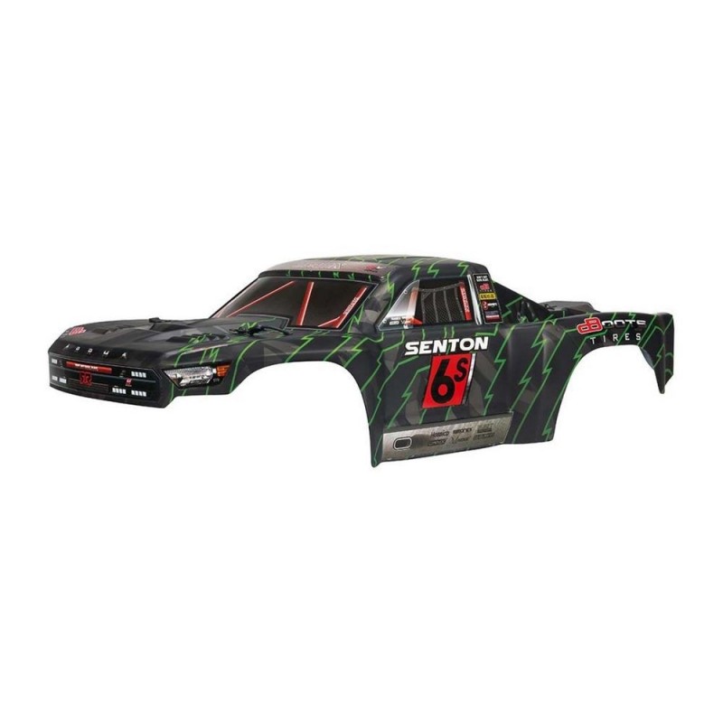 ARRMA AR406144 SENTON 6S BLX Painted Body Black/Green