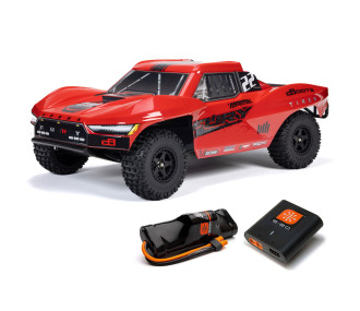 1/10 FURY 2WD RTR à charbons Short Course Truck (avec batterie et chargeur) Rouge