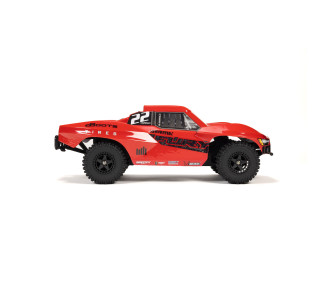 1/10 FURY 2WD RTR à charbons Short Course Truck (avec batterie et chargeur) Rouge