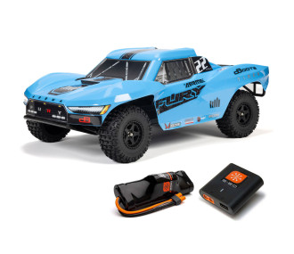 1/10 FURY 2WD RTR à charbons Short Course Truck (avec batterie et chargeur) Rouge