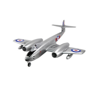 Avion Dynam Gloster Meteor F8 V2 argenté Twin 70 mm EDF Jet PNP