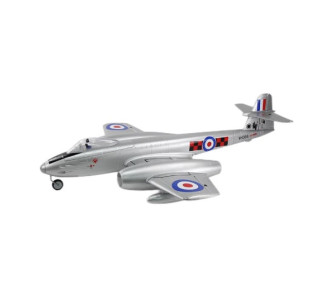 Avion Dynam Gloster Meteor F8 V2 argenté Twin 70 mm EDF Jet PNP