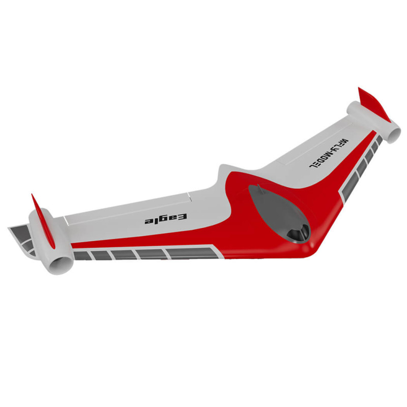 XFLY EAGLE 40mm EDF FLYING WING avec gyro - rouge 