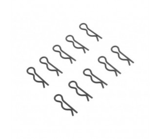 ARRMA AR320278 Large Black Body Clip (10)