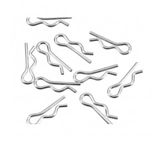 ARRMA AR320005 6mm Black Body Clip (10)