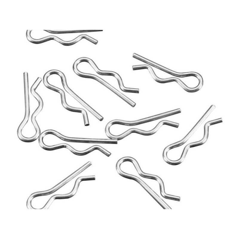 ARRMA AR320005 6mm Black Body Clip (10)