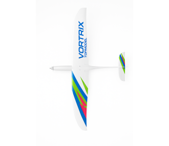 Planeur Vortrix "Mini" Topmodel Blanc, Vert, Bleu Rose, env. 1m