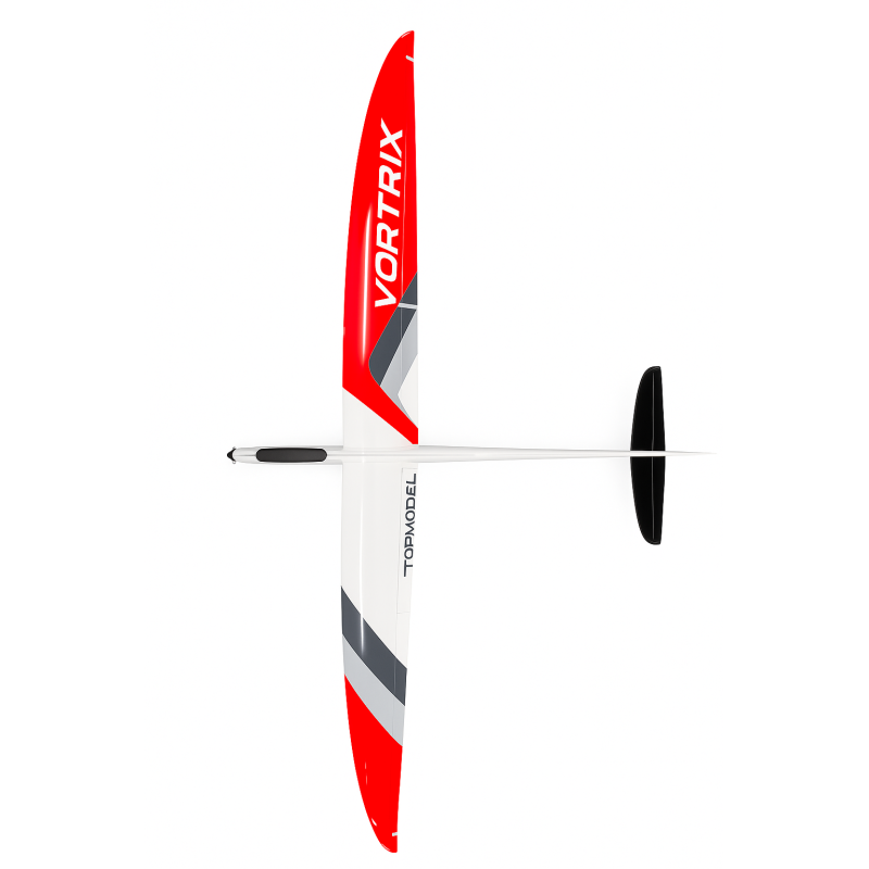 Motoplaneur Vortrix "XL" Topmodel Blanc, Red Neon, Gris carbon env. 2,5m