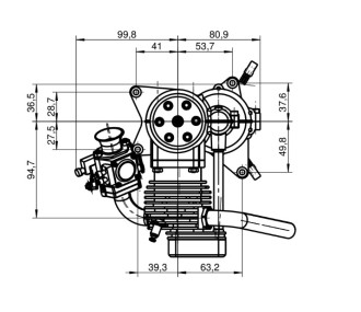 Moteur  ROTO 4t Essence 130 FSI
