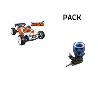 PACK Serpent  SRX8 Truggy GP 1/8 4wd (SER600059) + moteur LRP ZR.32X