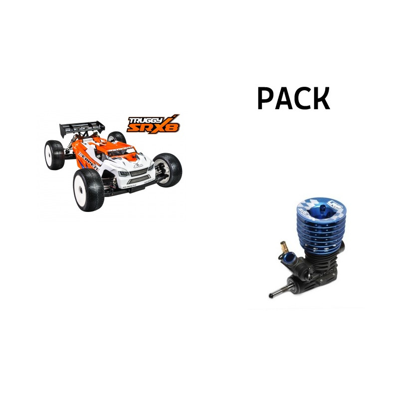 PACK Serpent  SRX8 Truggy GP 1/8 4wd (SER600059) + moteur LRP ZR.32X