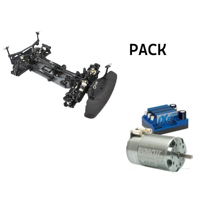 Pack Serpent  SRX8 GTE '23 1/8 4wd EP (SER600067) + combo LRP 2600kv