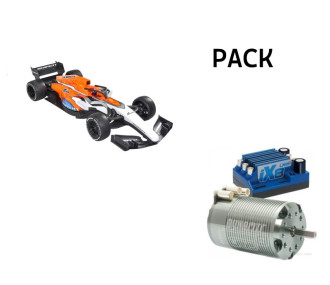 PACK Serpent F190 1/8 4wd EP (SER300030) + combo LRP 2600kv