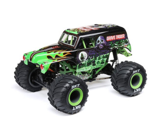 Mini LMT Grave Digger 2S 4x4 RTR Monster Truck brushed (batterie et chargeur inclus), vert,1/18