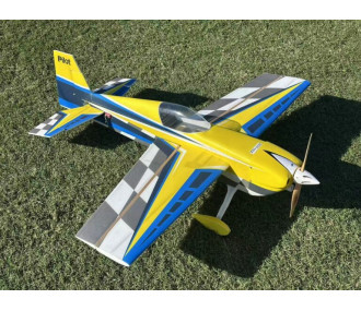 Avion Voltige Pilot RC - EDGE 540 – 39″ (1.0m), Jaune, Bleu, gris
